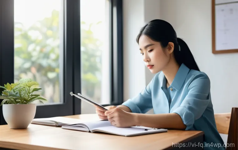 직업 전환을 위한 효과적인 학습 방법 - **Prompt 1: Reflective Career Exploration and New Beginnings**
    "A young Vietnamese woman, elegan...