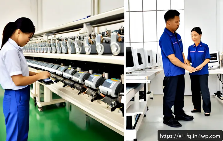 자동화의 영향을 받는 산업별 직업 비교 - Photorealistic split-scene comparison of automation’s impact on work in Vietnam: on the left, a Viet...